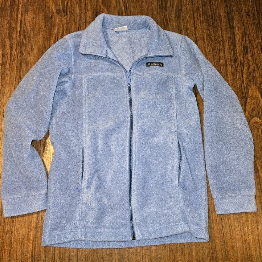 Columbia Kids Blue Fleece Jacket Sz M 10-12